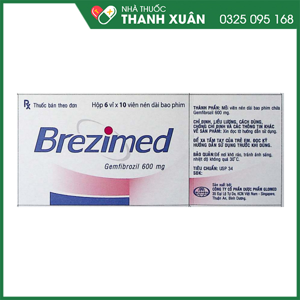 Brezimed giảm cholesterol toàn phần và triglycerid trong điều trị tăng lipid huyết